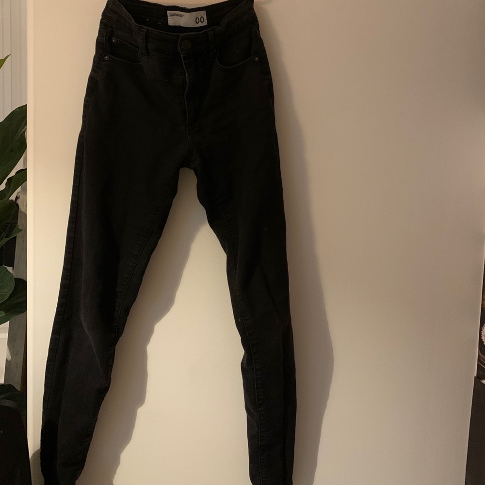 garage black skinny jeans